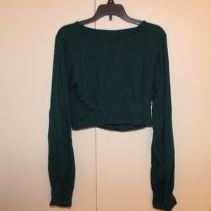 Forever 21 Emerald Green Crop Top